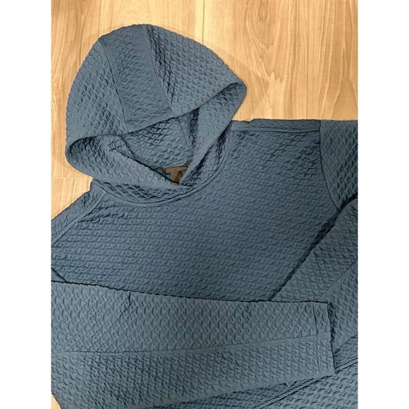 Zella Mens‎ Navy Blue Cowl Neck Hooded Pullover Sweatshirt Size Medium #164 - Picture 2 of 6